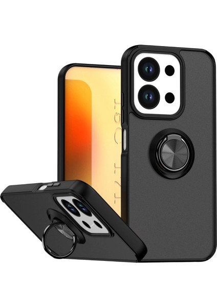 Xiaomi Redmi 15C 4g Montreal Yüzüklü Silikon Kapak - Siyah