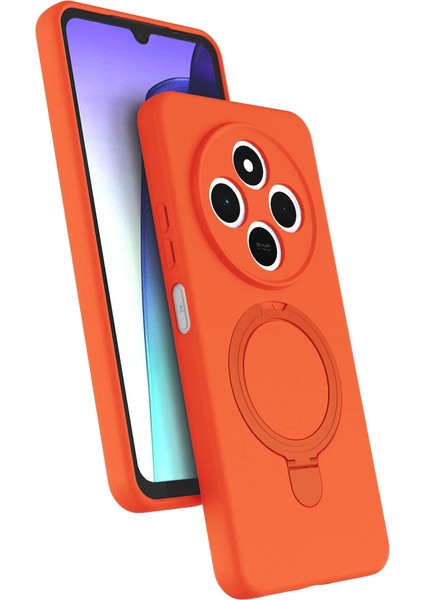 Xiaomi Redmi 14C Regal Magsafe Standlı Kapak - Turuncu