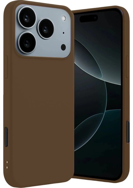 Apple Iphone 17 Pro First Silikon - Kahverengi