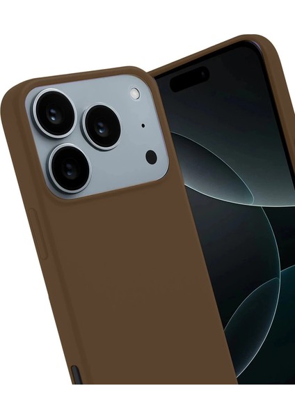 Apple Iphone 17 Pro First Silikon - Kahverengi modelleri