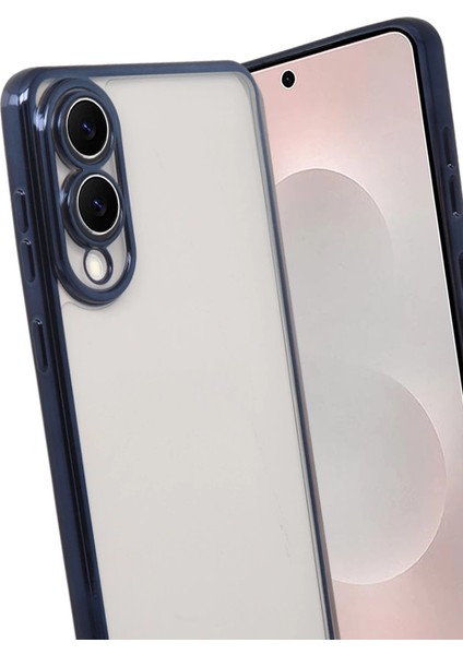 Samsung Galaxy S25 Edge Razer Lensli Silikon - Lacivert modelleri