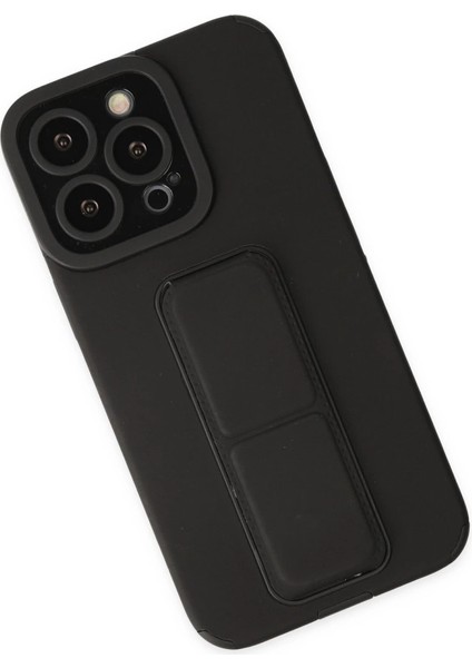 Iphone 14 Pro Kılıf Mega Standlı Silikon - Siyah fiyatları