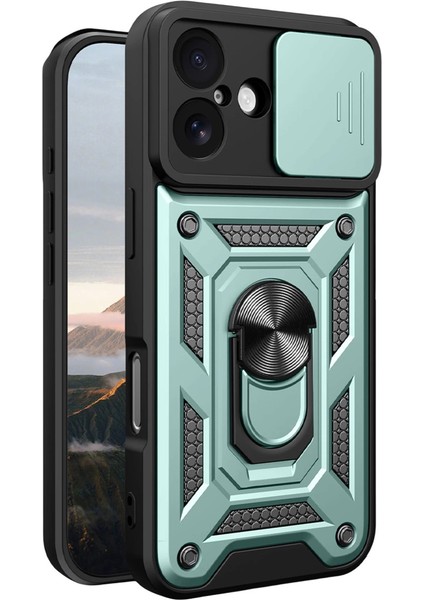 Apple Iphone 17 Pars Lens Yüzüklü Silikon - Yeşil fiyatları