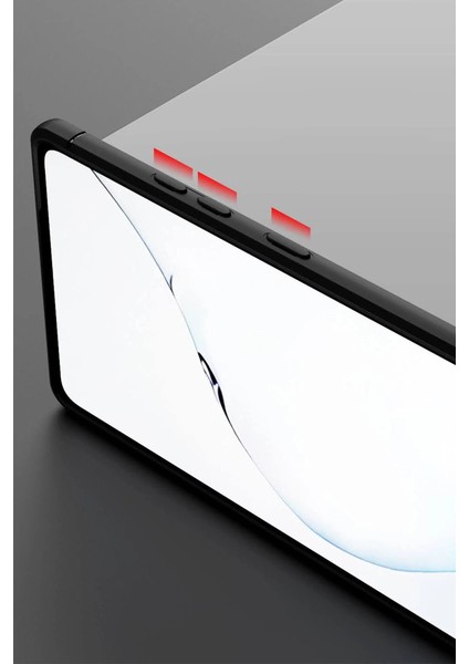 Samsung Galaxy Note 20 Kılıf Range Yüzüklü Silikon - Siyah-Gold