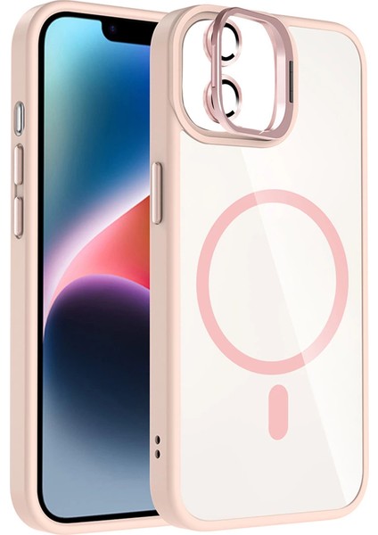 Joko Apple Iphone 11 Remim Lensli Magsafe Standlı Kapak - Pembe