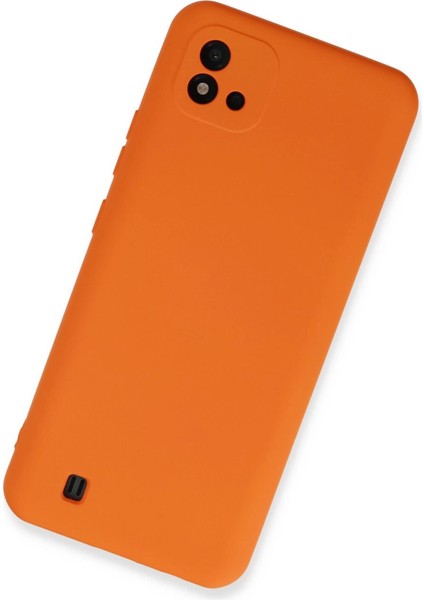 Realme C11 2021 Kılıf Nano Içi Kadife Silikon - Turuncu fiyatları