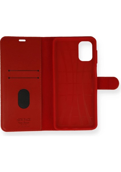 Samsung Galaxy M51 Trend S Plus Kapaklı Kılıf - Kırmızı fiyatları