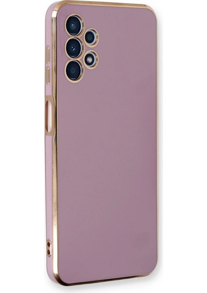 Samsung Galaxy A13 4g Kılıf Volet Silikon - Mor