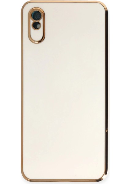 Xiaomi Redmi 9A Kılıf Volet Silikon - Beyaz