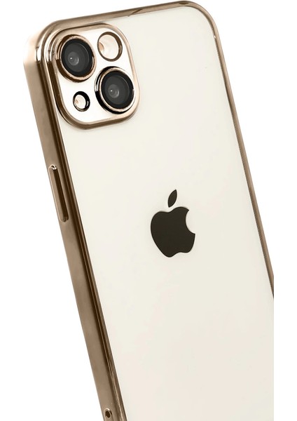 Apple Iphone 15 Razer Lensli Silikon - Çöl Titanyum modelleri