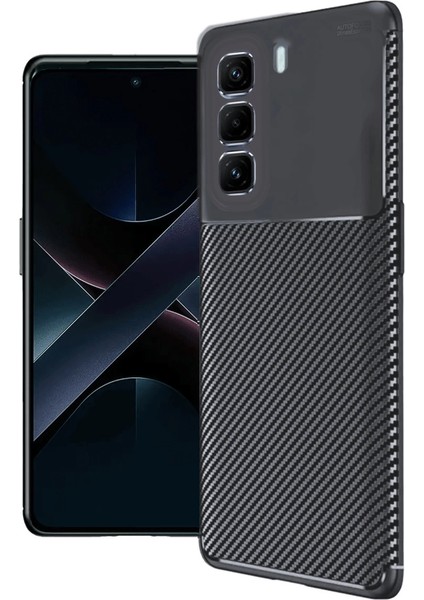 Infinix Hot 50 Pro Plus 4g Auto Focus Karbon Kapak - Siyah