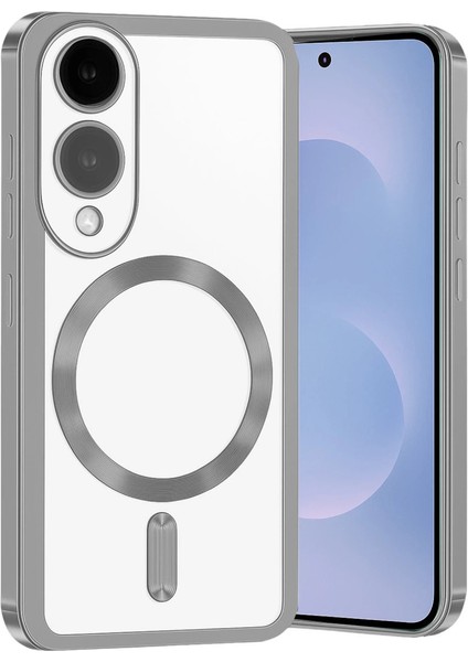 Samsung Galaxy S25 Edge Kross Magneticsafe Kapak - Gümüş