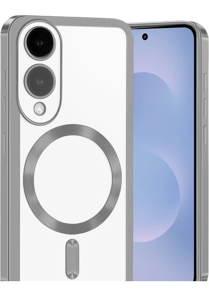 Samsung Galaxy S25 Edge Kross Magneticsafe Kapak - Gümüş fiyatları