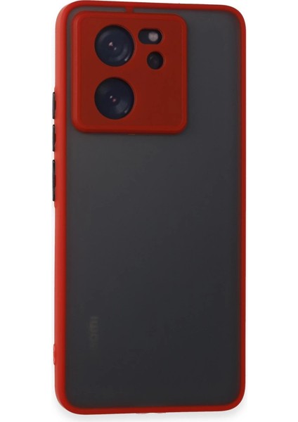 Xiaomi Mi 13T Pro Kılıf Montreal Silikon Kapak - Kırmızı