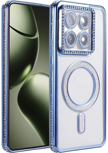 Xiaomi Mi 14T Pro Joke Simli Magneticsafe Kılıf - Mavi