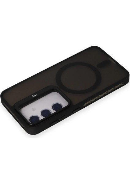 Joko Samsung Galaxy S24 Flet Lens Magsafe Kapak - Siyah modelleri