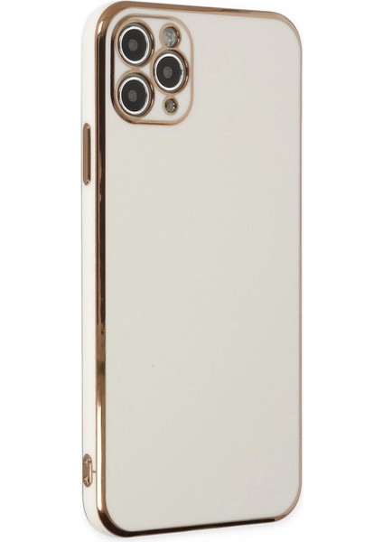 Iphone 11 Pro Max Kılıf Volet Silikon - Beyaz