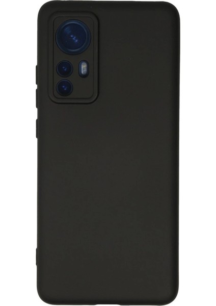 Xiaomi Mi 12 Kılıf Nano Içi Kadife Silikon - Siyah