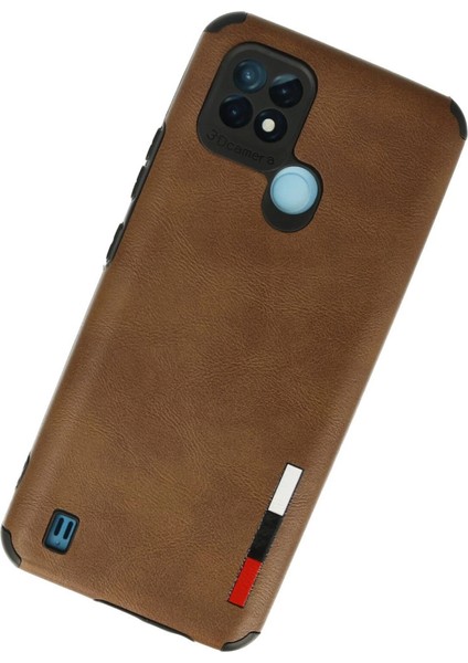 Realme C21 Kılıf Loop Deri Silikon - Kahverengi fiyatları