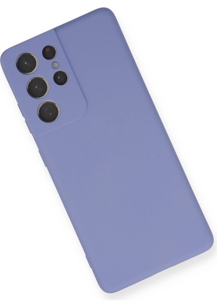 Samsung Galaxy S21 Ultra Kılıf Nano Içi Kadife Silikon - Lila modelleri