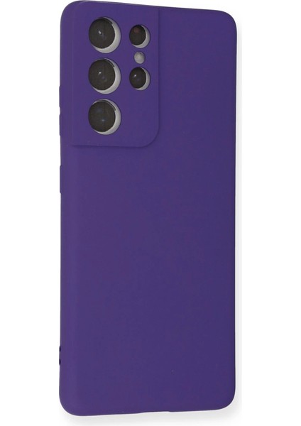 Samsung Galaxy S21 Ultra Kılıf Nano Içi Kadife Silikon - Mor fiyatları
