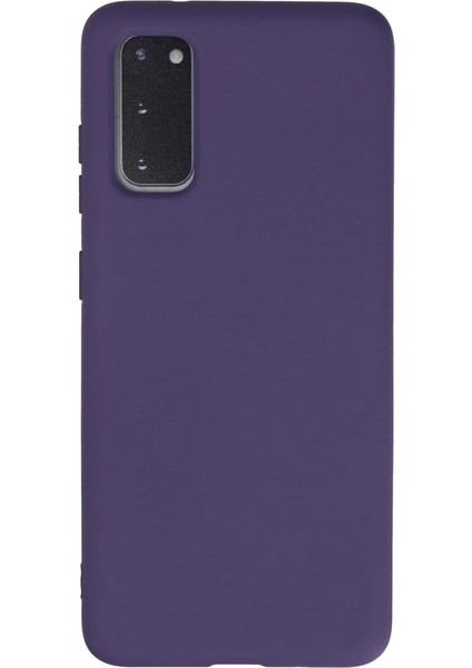 Samsung Galaxy S20 Kılıf Nano Içi Kadife Silikon - Mor