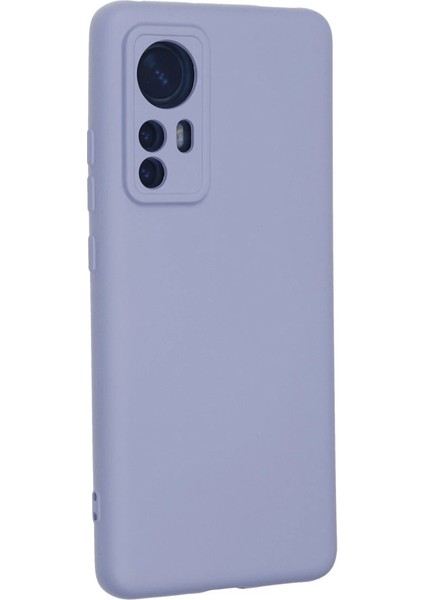 Xiaomi Mi 12 Kılıf Nano Içi Kadife Silikon - Lila modelleri