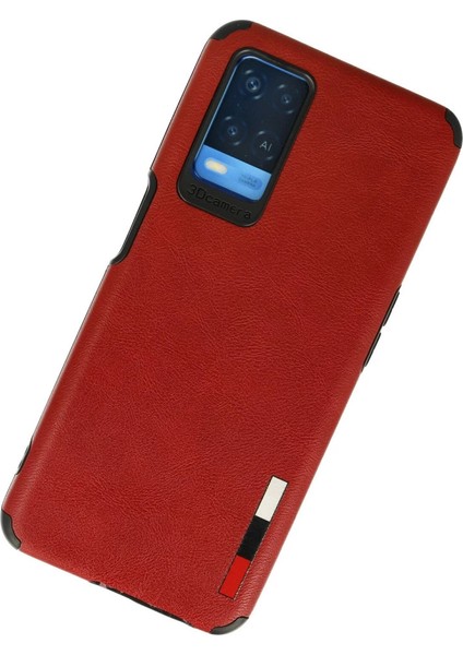 Oppo A54 4g Kılıf Loop Deri Silikon - Kırmızı fiyatları