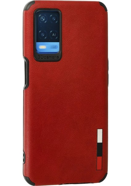 Oppo A54 4g Kılıf Loop Deri Silikon - Kırmızı modelleri