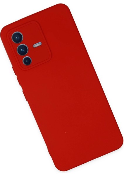 Vivo V23 5g Kılıf Nano Içi Kadife Silikon - Kırmızı fiyatları