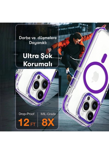 Joko Iphone 15 Pro Max Bella Magsafe Kapak - Mavi