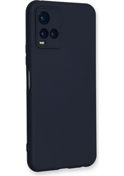 Vivo Y21S Kılıf Nano Içi Kadife Silikon - Lacivert modelleri