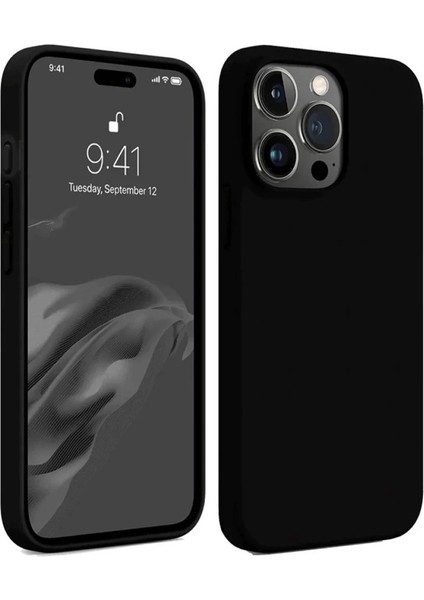 Iphone 15 Pro Kılıf First Silikon - Siyah