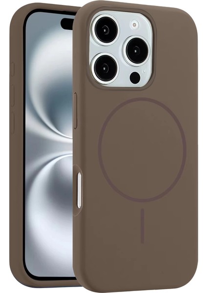 Joko Iphone 16 Pro Max Kılıf Jully Magsafe Kapak - Kahverengi