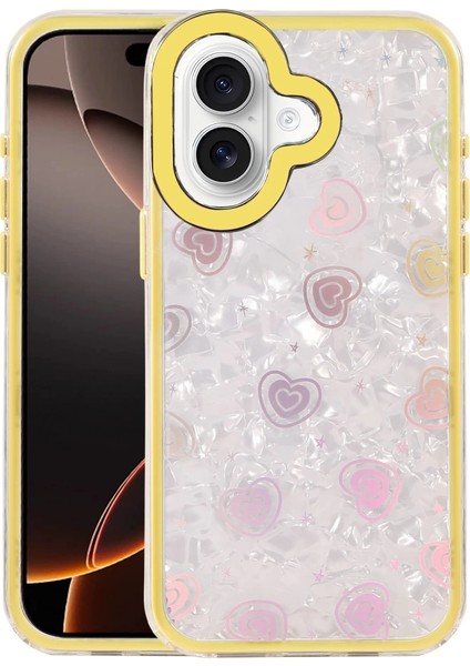Apple Iphone 16 Lumi Desenli Kapak - Sarı