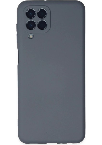 Samsung Galaxy M33 Kılıf Nano Içi Kadife Silikon - Gri