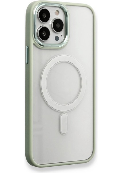 Iphone 13 Pro Kılıf Room Magneticsafe Silikon - Su Yeşili