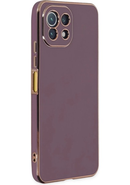 Xiaomi Mi 11 Lite Kılıf Volet Silikon - Mor