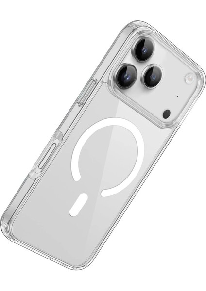 Iphone 17 Pro Kılıf Pc Real Magsafe Kapak - Şeffaf modelleri