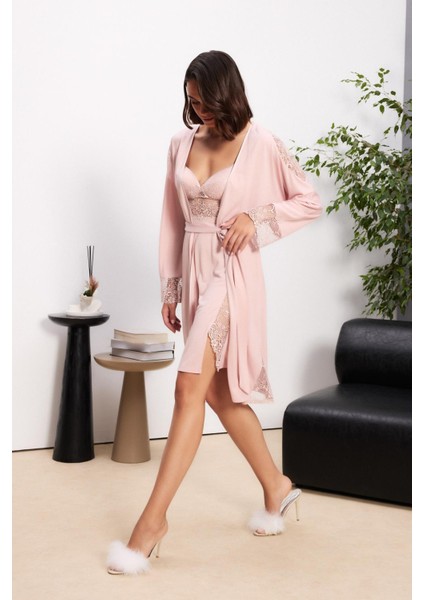 Penye Altılı Gelin Çeyiz Seti - 5000 Pudra