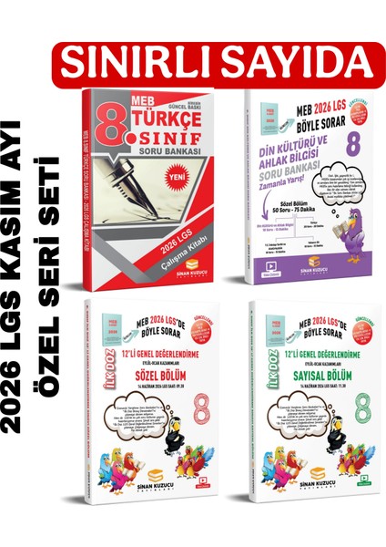 2026 Lgs Kasım Ayı Özel Seri Seti