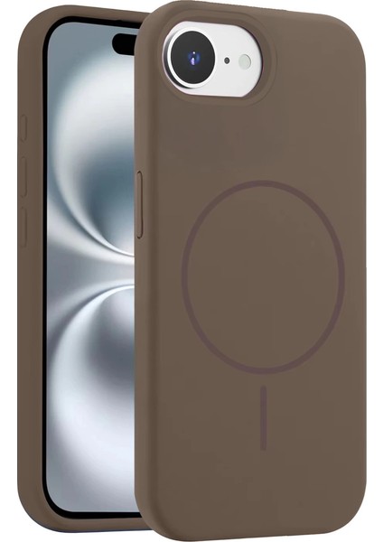 Joko Iphone 16E Kılıf Jully Magsafe Kapak - Kahverengi