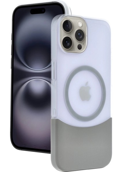 Joko Apple Iphone 15 Pro Max Velar Magsafe Kapak - Natural Grey