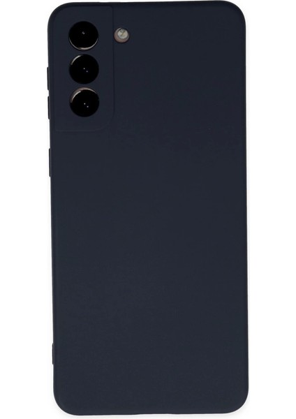 Samsung Galaxy S21 Plus Kılıf Nano Içi Kadife Silikon - Lacivert