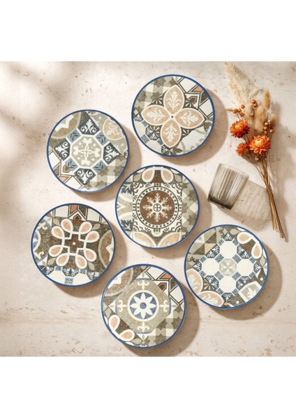 Camelia Harmony Coffee 6 Parça 20 cm Pasta Takımı 4287