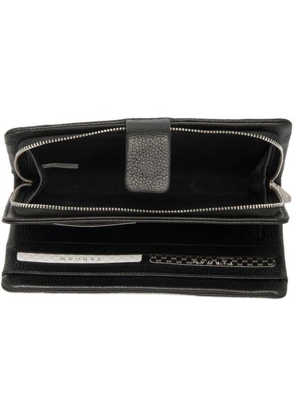 Siyah Hakiki Deri Kadın Cüzdan - S1CB00005726-A6F