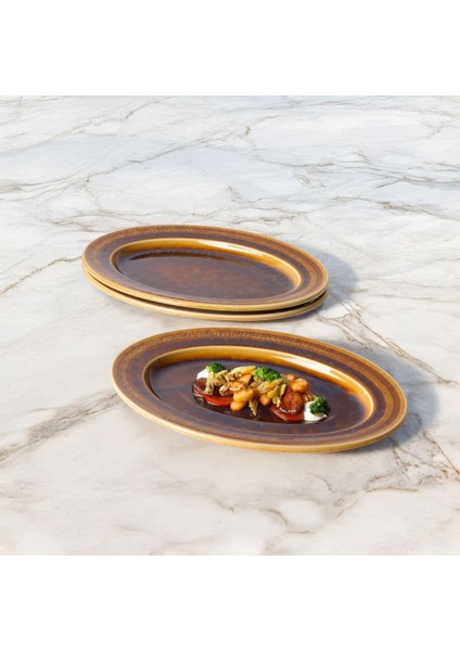 Valeron 2 Adet 24 cm Kayık Tabak Reaktif Saura 137