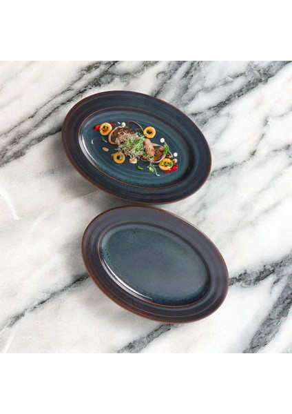 Valeron 2 Adet 29 cm Kayık Tabak Reaktif Oasis Vr 1131 fiyatları