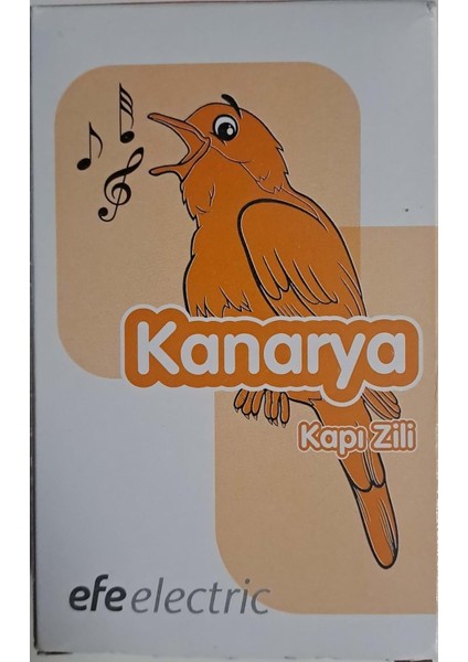 Efe Elektrik Kanarya Sesli Kapı Zili 12V
