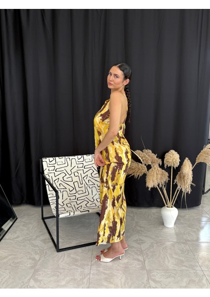 Sırtı Çapraz Detaylı Batik Elbise modelleri